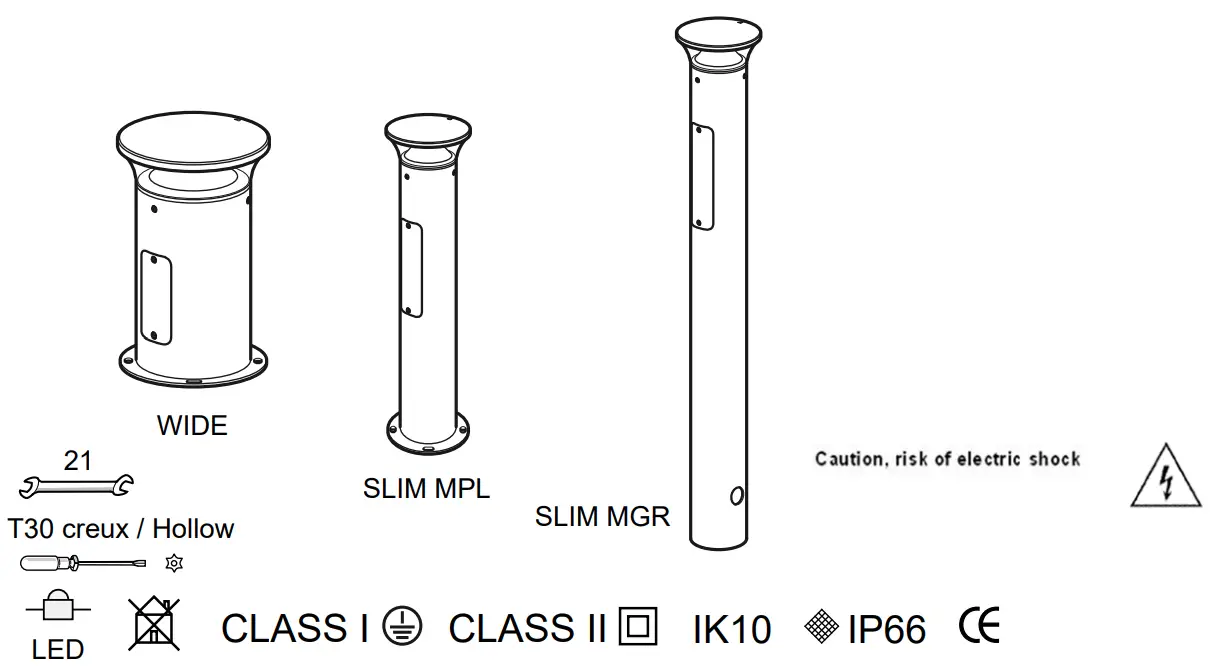 THORN TR B S 10L35 LED Bollard Slim