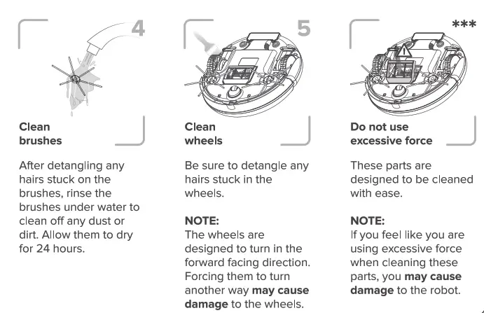 Kobot Slim Series Robot Vacuum RV351 - Cleaning & Maintenance 1