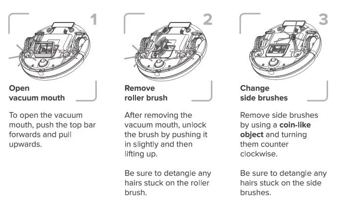 Kobot Slim Series Robot Vacuum RV351 - Cleaning & Maintenance