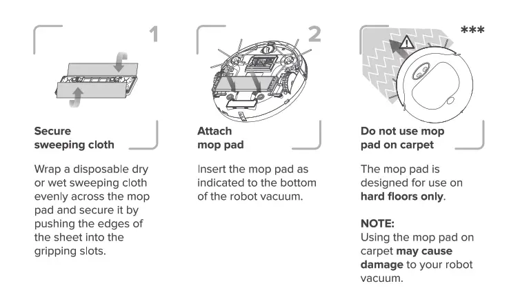 Kobot Slim Series Robot Vacuum RV351 - Mopping