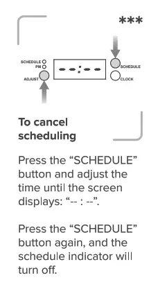 Kobot Slim Series Robot Vacuum RV351 - Setting the daily schedule 1