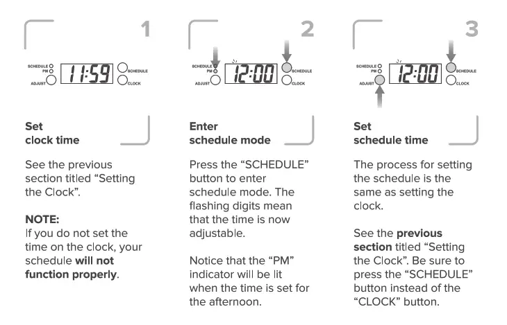 Kobot Slim Series Robot Vacuum RV351 - Setting the daily schedule