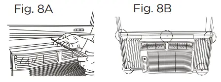 BLACK DECKER BD05MWT Mechanical Window Air Conditioner - SET UP9