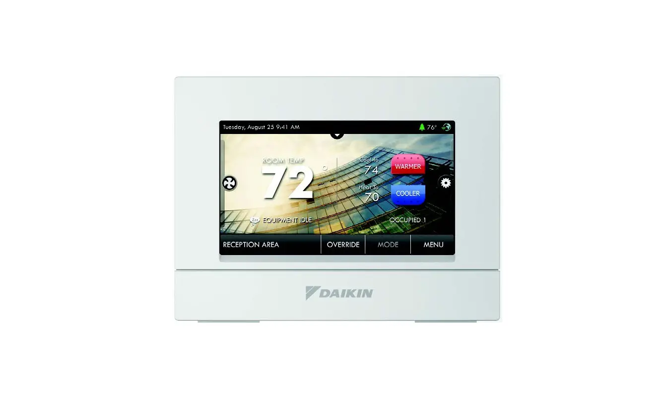 Daikin Dt4272c Touchscreen Digital Thermostat Owner Manual