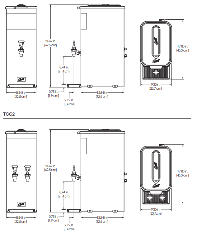 Curtis TCCI Liquid Concentrate Iced Tea Coffee Dispensers - fig 23