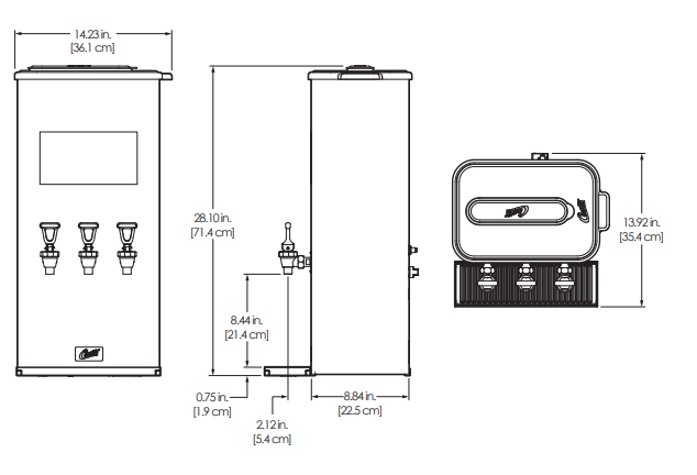 Curtis TCCI Liquid Concentrate Iced Tea Coffee Dispensers - fig 24