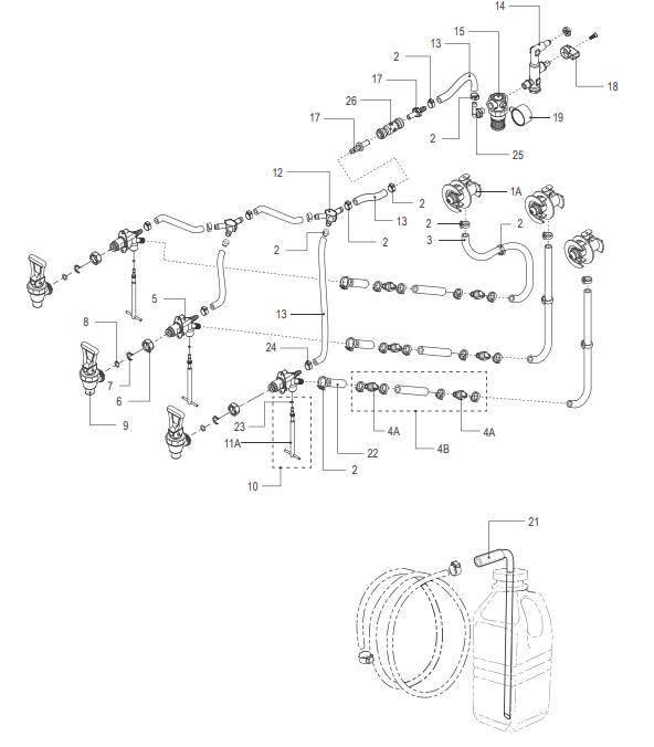 Curtis TCCI Liquid Concentrate Iced Tea Coffee Dispensers - fig 28