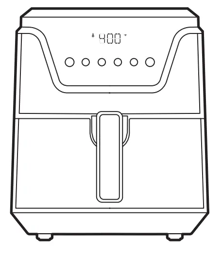 CHEFMAN Turbofry Touch Air Fryer RJ38-SQ-45T
