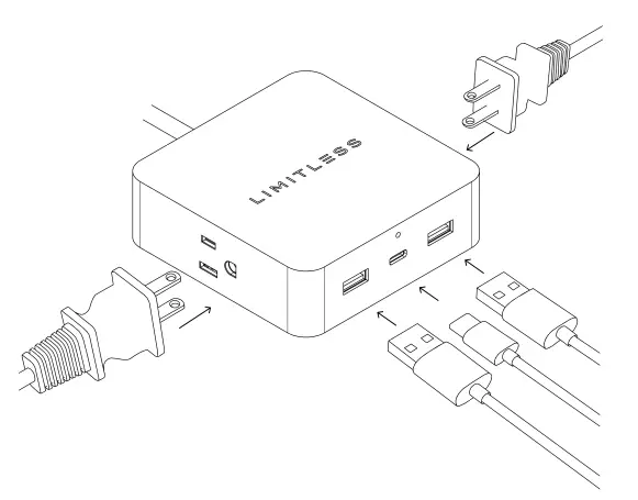 LIMITLESS E236067 PowerPro 5-Device Charger 3