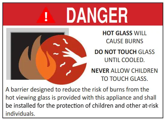 Urbana U30-U50-U70 Luxury Gas Fireplace - Danger