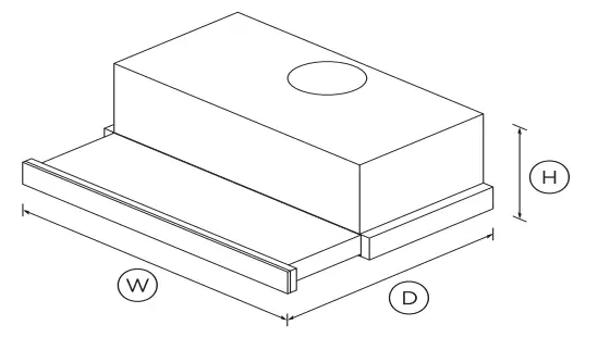FISHER PAYKEL HS60LXW4 Wall Rangehood - Fig 1