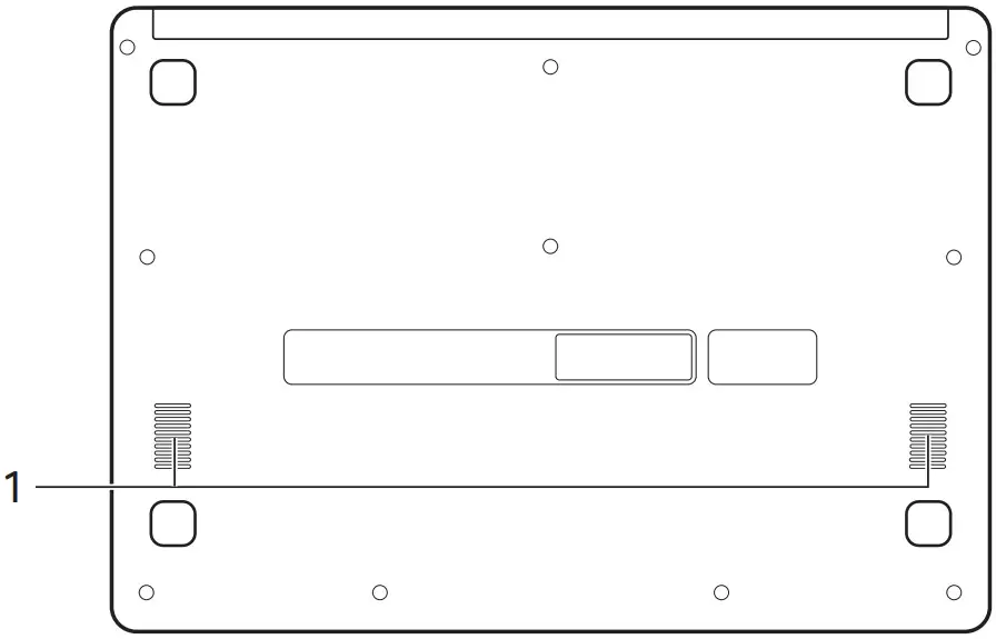 acer 314 14 Inch Chromebook - Bottom view