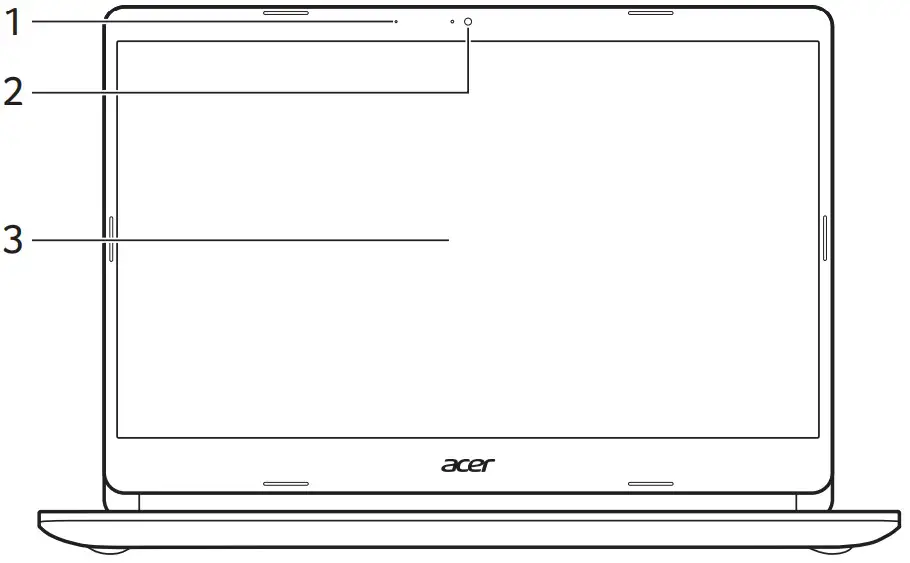 acer 314 14 Inch Chromebook - Front view