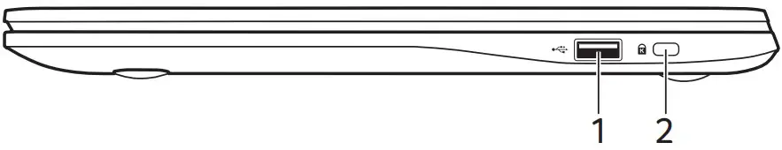 acer 314 14 Inch Chromebook - Right view