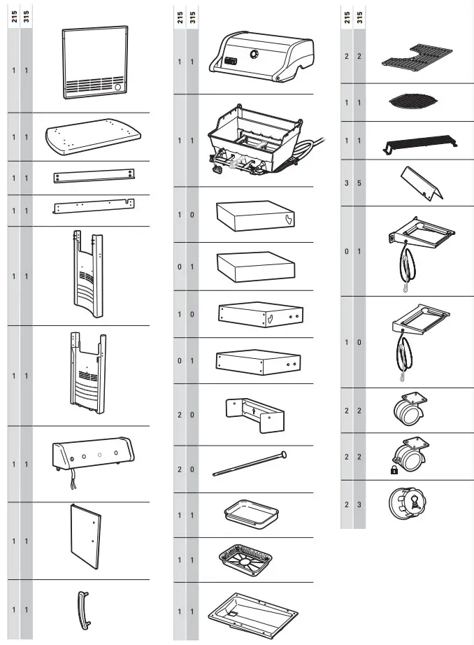 weber SPIRIT F-215 GBS E--315 GBS - tools