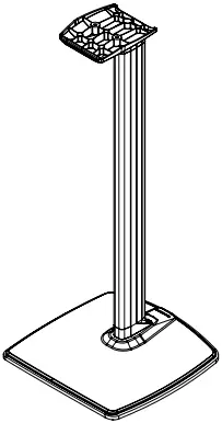 SANUS WSSE3A1 Height Adjustable Speaker Stand A2