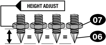 SANUS WSSE3A1 Height Adjustable Speaker Stand C4a