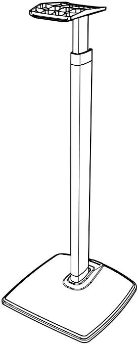 SANUS WSSE3A1 Height Adjustable Speaker Stand for Era 300