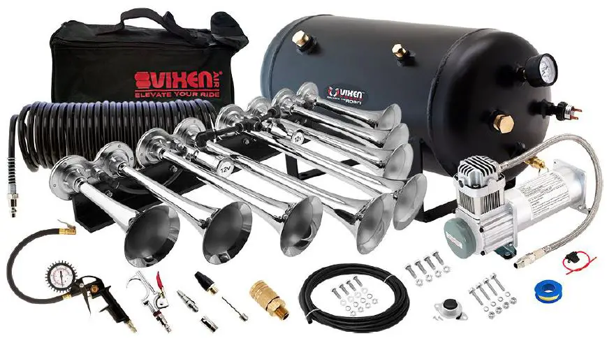 VIXEN-VXO8358CI-Triple-Trumpet-Train-Air-Horn-Chrome-Plated-product