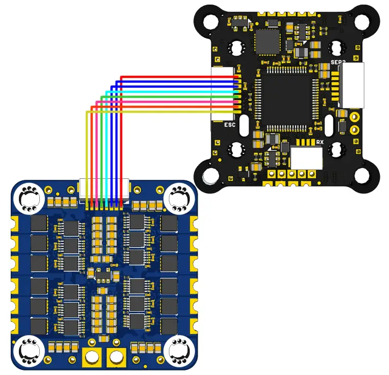 FETTEC 45A V1.2 3-6S 30x30 4in1 ESC - Fig 2
