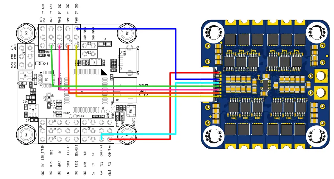 FETTEC 45A V1.2 3-6S 30x30 4in1 ESC - Fig 5