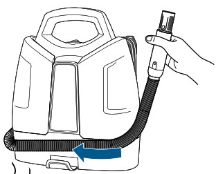 BISSELL 4720H Spotclean Proheat Professional - Attaching the Tool2