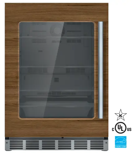 Thermador T24UR905LP Freedom Under Counter Refrigerator with Glass Door-