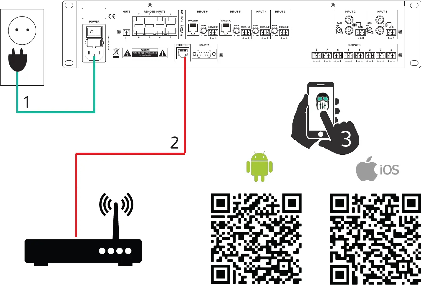 Plug in HUB and download pilot app