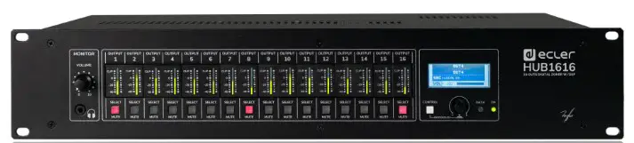 ecler HUB1616 Installation Digital Zoner with DSP
