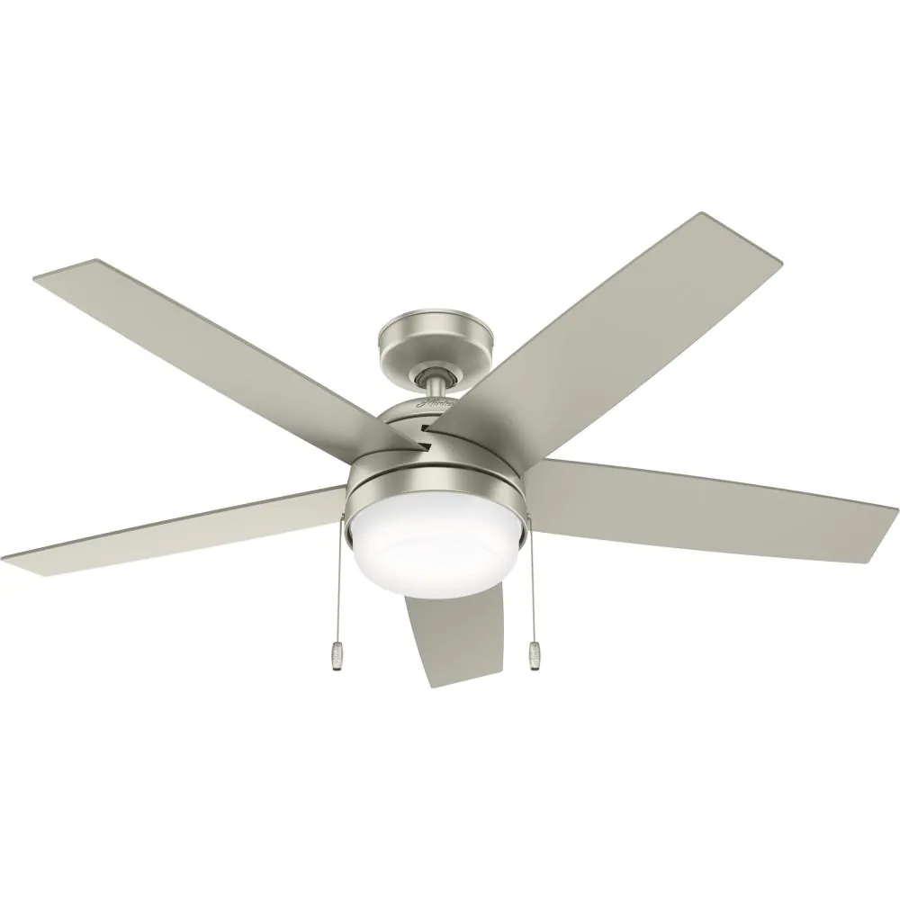 Hunter 51212 Stenson Led Indoor Matte Nickel Ceiling Fan Instruction Manual
