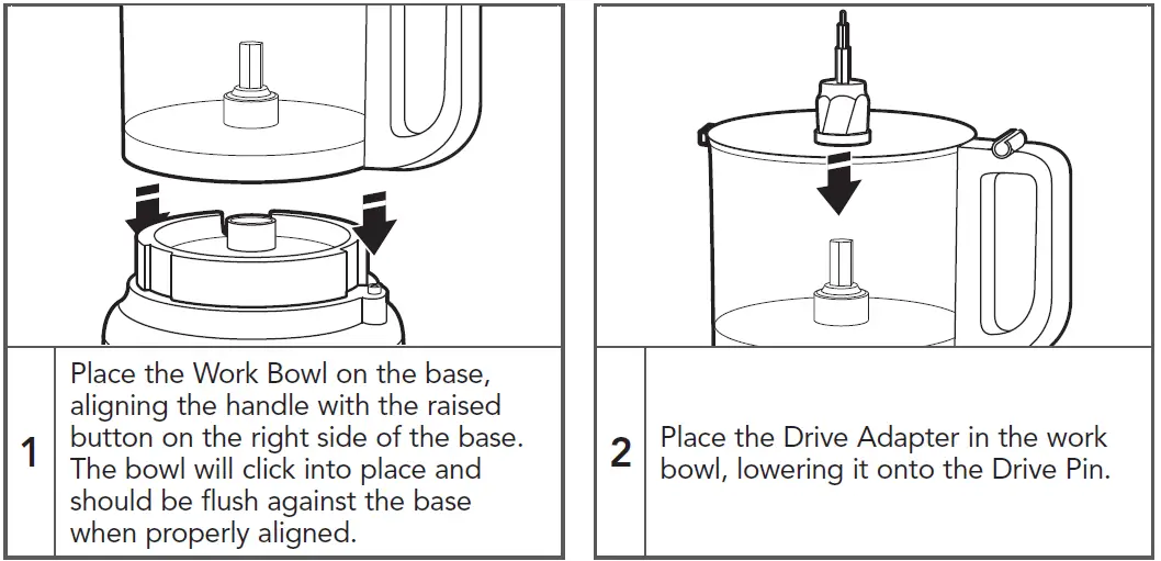 ASSEMBLING THE FOOD PROCESSOR