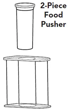 USING THE 2-IN-1 FEED TUBE
