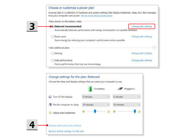 Choose or Customize a Power Plan 2