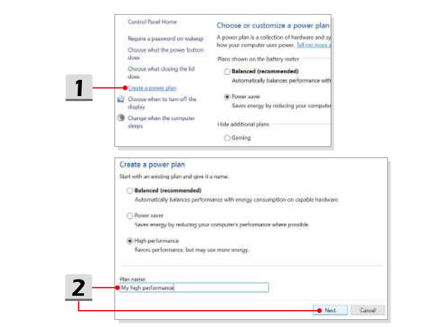Create Your Own Power Plan