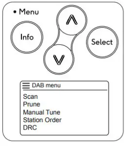 ROBERTS Play 20 DAB DAB- DAB menu