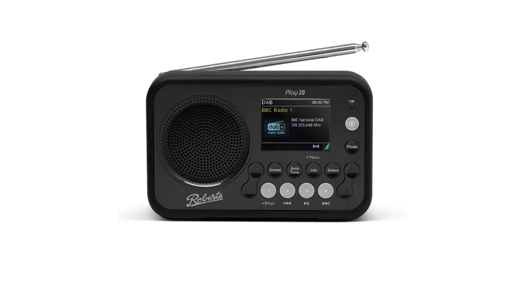Roberts Play 20 Dab / Dab+ / Fm Portable Radio With Bluetooth User Guide