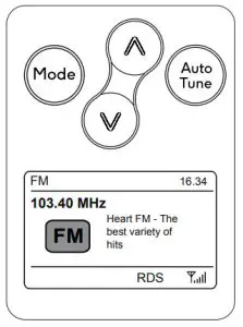 ROBERTS Play 20 DAB DAB- Search tuning - FM