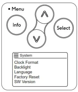 ROBERTS Play 20 DAB DAB- System settings