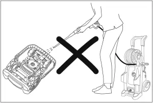Easymow 260 - Cleaning the underside