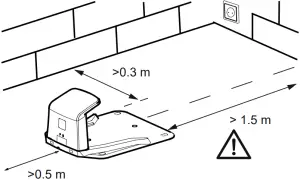 Easymow 260 - Placing the docking station 1