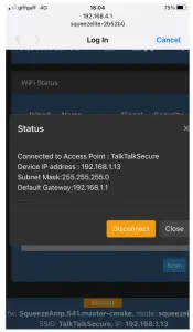 PolyVection DAC32 Wireless Music Streamer - Select this network
