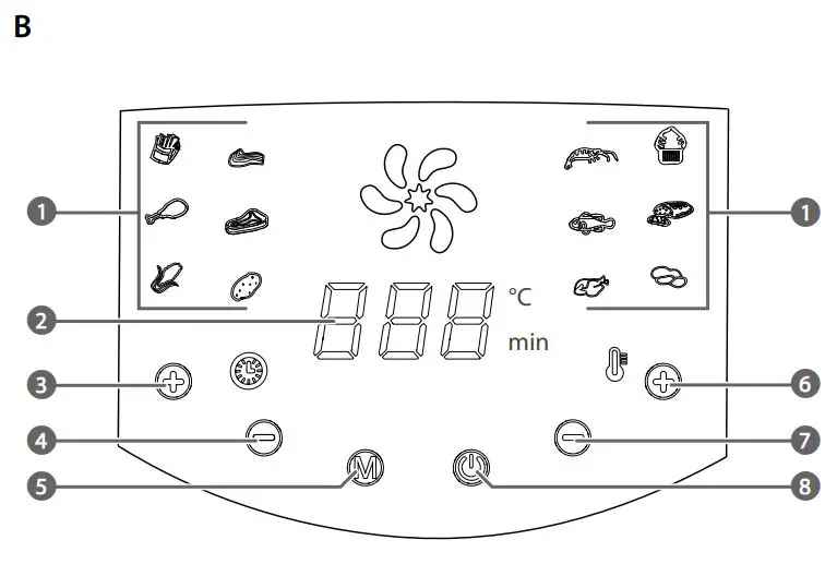 nedis Digital Hot Air Fryer KAAF240EBK - overview 2
