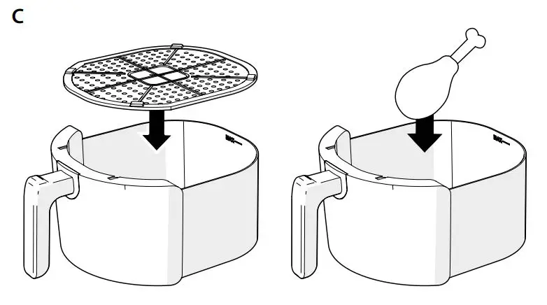 nedis Digital Hot Air Fryer KAAF240EBK - overview 3