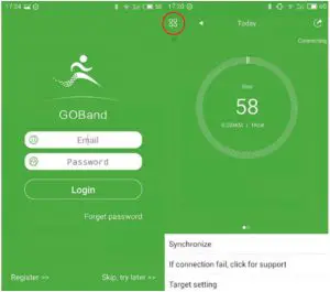 Goband App Interface
