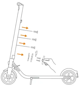 SEGWAY E22E Ninebot Kickscooter-Installing