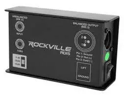 ROCKVILLE RDI5 PASSIVE DI BOX Converts Guitar image