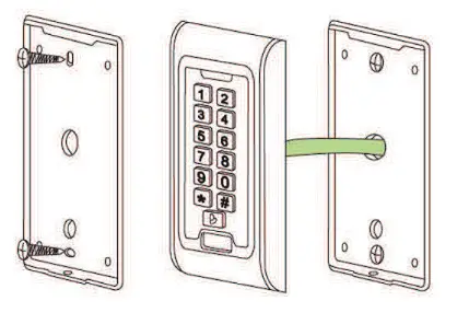 RETEKESS T AC03 Metal Standalone Keypad Access Control- Installation