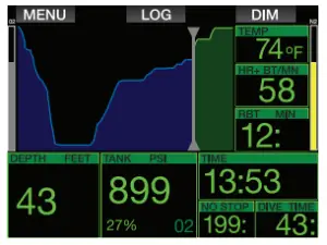 FOUR DIVE SCREEN OPTIONS