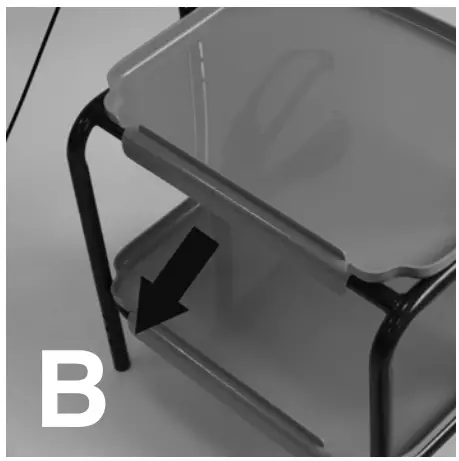 aidapt VG798WB Height Adjustable Trolley Walker - ASSEMBLY 1