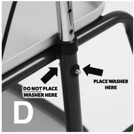 aidapt VG798WB Height Adjustable Trolley Walker - ASSEMBLY 3